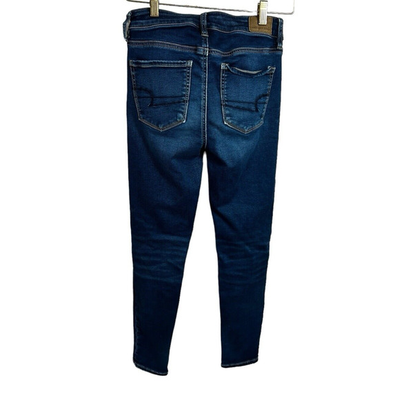 American Eagle AE Womens 2 Short Destroyed Distressed Hi-Rise Stretch Jegging - Picture 8 of 8
